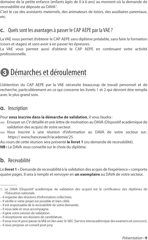 cap petite enfance vae