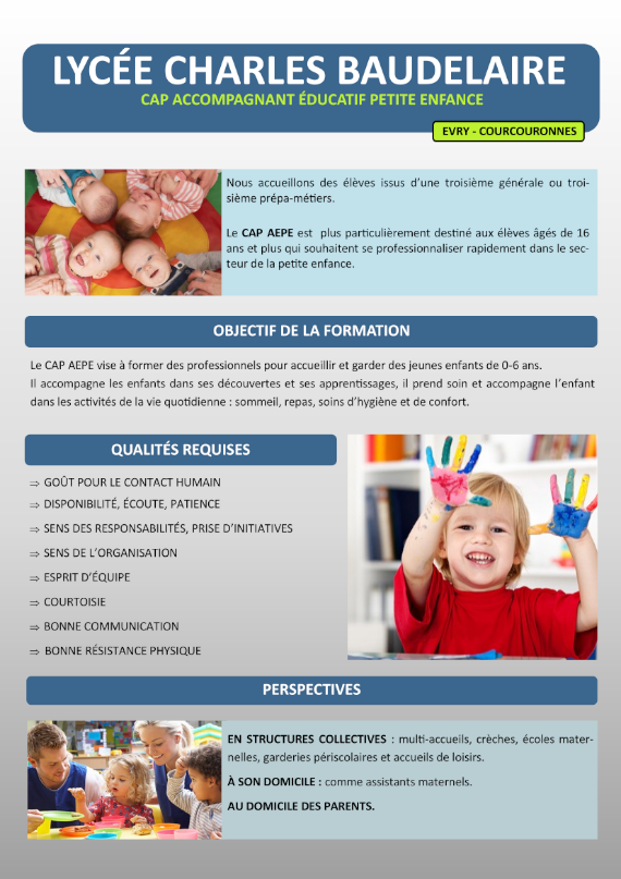 lycée professionnel cap petite enfance